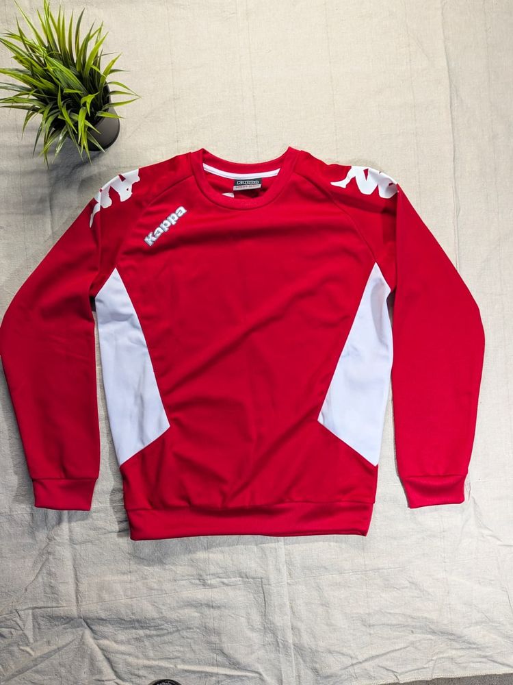 Kappa Red Sweatshirt Sport Crewneck Streetwear
